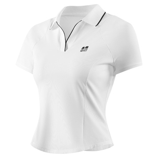 天使季节羽毛球服女短袖速干polo衫网球服2025绝美运动t恤上衣服