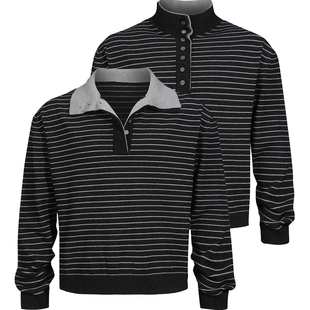 TZ killer DOUBLECOLLAR 立领羊毛针织衫 条纹长袖毛衣内搭打底衫