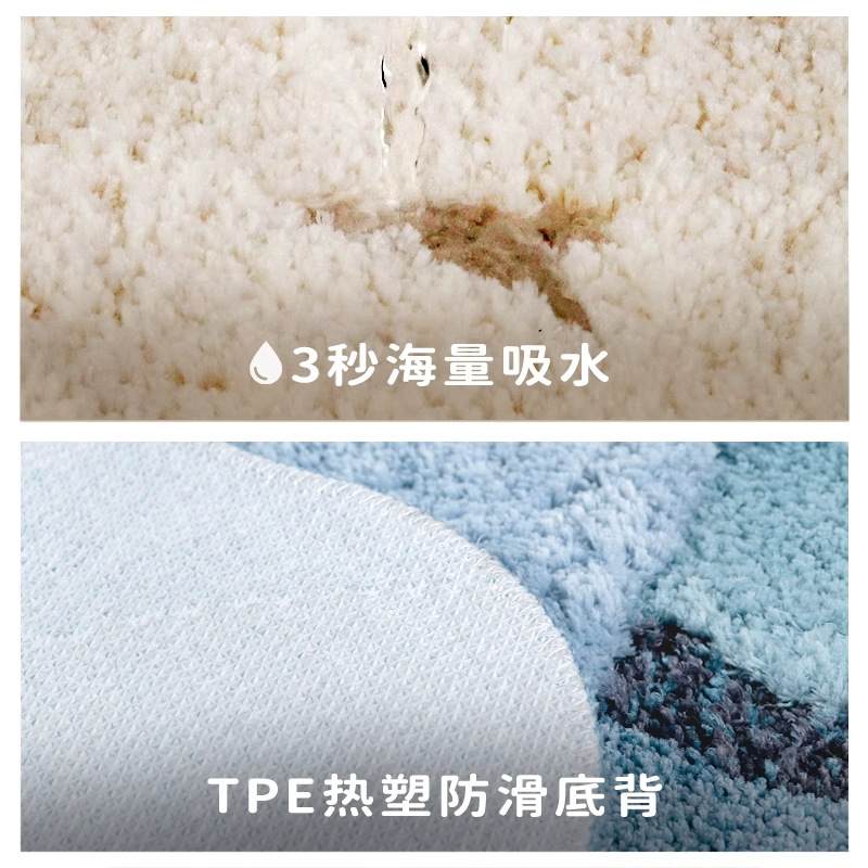 花园苔藓卧室床边客厅毯柔客厅仿羊绒超防滑机织地毯地毯凉簇绒防