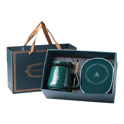 55度恒温杯垫加热马克杯套装咖啡杯暖暖杯保温定制logo水杯刻字印