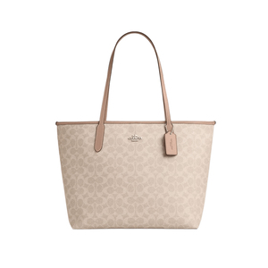 【自营】COACH/蔻驰奥莱款女士City23老花单肩手提包托特包CV976