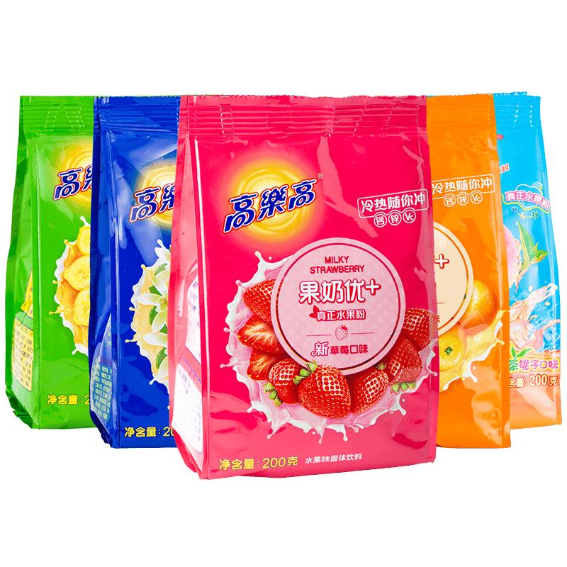 高乐高果奶优水果味固体饮料200g（多种口味）