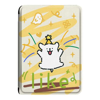 电子书适用kindle阅读器paperwhite线条小狗scribe保护套kpw4卡通5个性6寸oasis3潮2第11代958/voyage1499壳