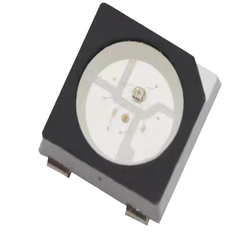 WS2812B发光二极管5050RGB幻彩雾状LED灯珠内置IC可编程贴片4脚5V