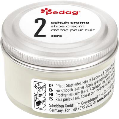 pedag白色皮鞋保养提亮鞋油