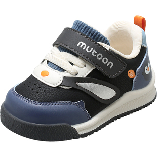 牧童学步鞋男宝宝童鞋春秋机能软底原创卡通可爱女童皮面婴儿鞋子