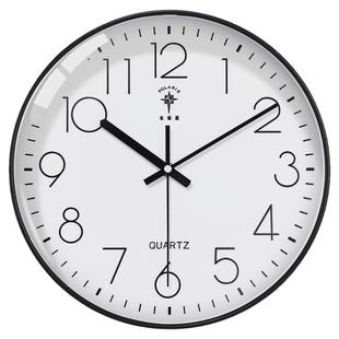 北极星钟表挂钟客厅时钟挂墙挂表自动对时现代静音2026新款免打孔