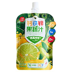小碗良食钙铁锌果蔬汁100ml*20儿童成长维生素矿物质饮料膳食纤维