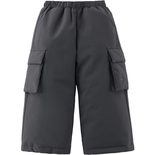 [保暖羽绒裤]马克珍妮男女童加厚工装羽绒裤 儿童裤子冬装551632