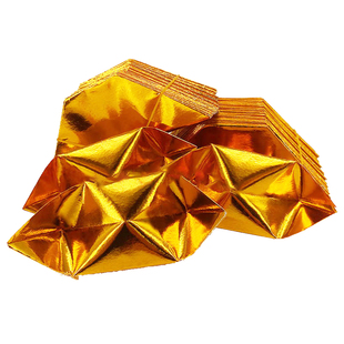 加厚元宝半成品切角1000个金纸银纸五彩手工折纸厂家直销包邮折纸