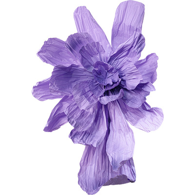巨型紫色婚礼纸艺花大型纸花装饰