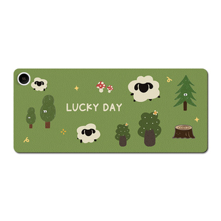 加热鼠标垫暖桌垫超大办公室高颜值工位桌面发热暖手垫2025新款冬天儿童学习护手桌垫绿色护眼3c认证左侧开关