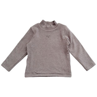 巨软糯~男童半高领双层加厚打底衫2025秋冬季中小童宝宝保暖上衣