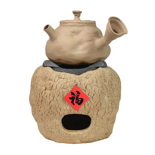 围炉煮茶炭炉家用煮茶器泥炉套装煮茶炉潮汕侘寂凉炉陶壶小炭火炉