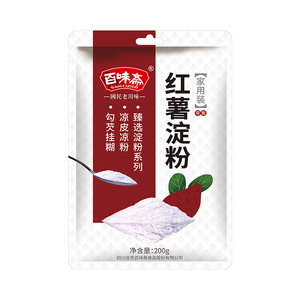 百味斋 红薯淀粉200g*2袋 家用小酥肉专用面粉正宗番薯地瓜自发粉