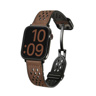 适用vivowatchgt手表带女款vivo watch gt2智能手环vivowatch5真皮磁吸腕带iqoowatchgt女士iqoo精钢版手表链