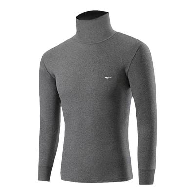 七匹狼高领锁温100%纯棉秋衣男款