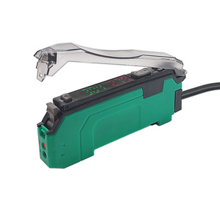 高速双数显光纤放大器漫反射对射光纤传感器单双路输出中文放大器