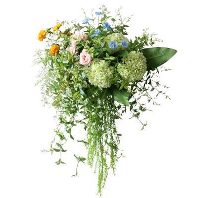 野花仿真花艺讲台植物挂花森系