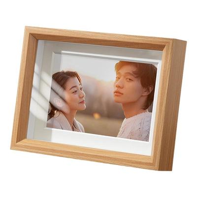 真玻璃相框摆台中空立体摆件定制