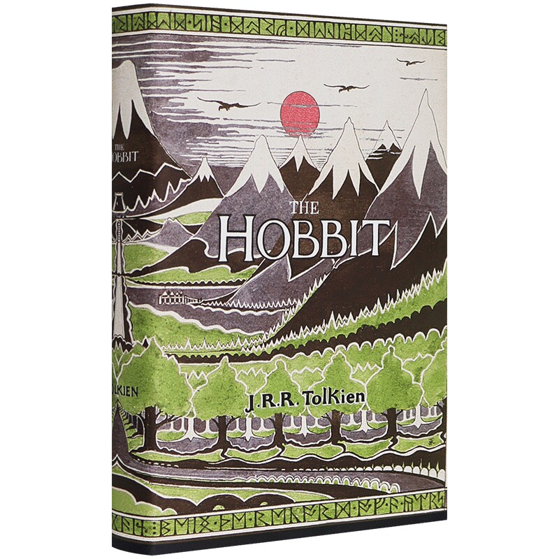 霍比特人 The Hobbit 英文原版小说 西方奇幻文学经典作品 70周年纪念版 托尔金手绘封面 电影原著 进口英语书籍 J.R.R.托尔金