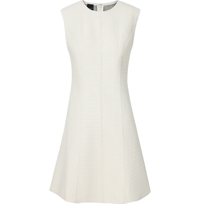 简约无袖拼接短款连衣裙