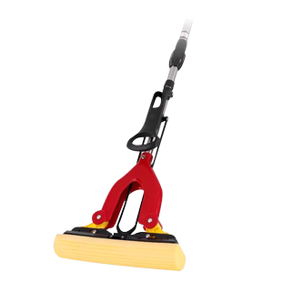 美丽雅双飞燕合家欢不锈钢杆免手洗家用吸水海绵拖把对折式挤水