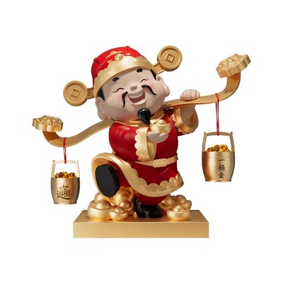 财神爷摆件开业礼物客厅玄关电视柜店铺收银台装饰品乔迁新居礼物