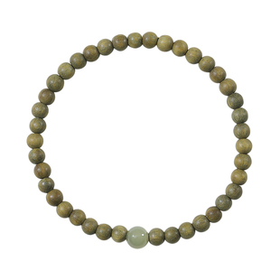 天然绿檀木手串女和田玉转运珠盘玩檀木文玩手串男老檀香佛珠手链