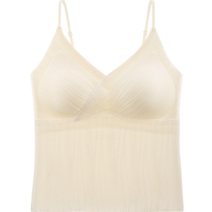 吊带背心女2026新款带胸垫内搭爆款美背一体文胸蕾丝宽松女士内衣