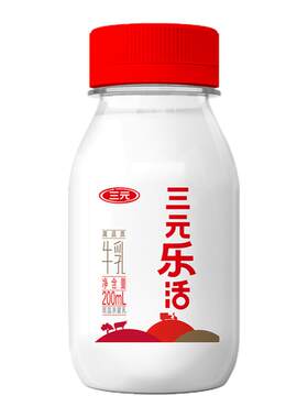 三元鲜活乐活低温纯牛奶200ml*10
