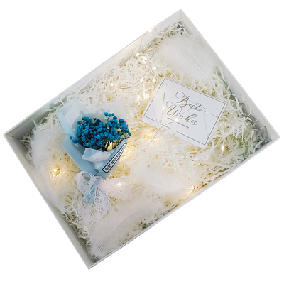 mini花束灯串拉菲草填充物羽毛