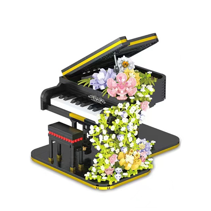 花之乐章钢琴积木拼装玩具礼物