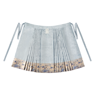 南山集荷花仿妆花马面裙