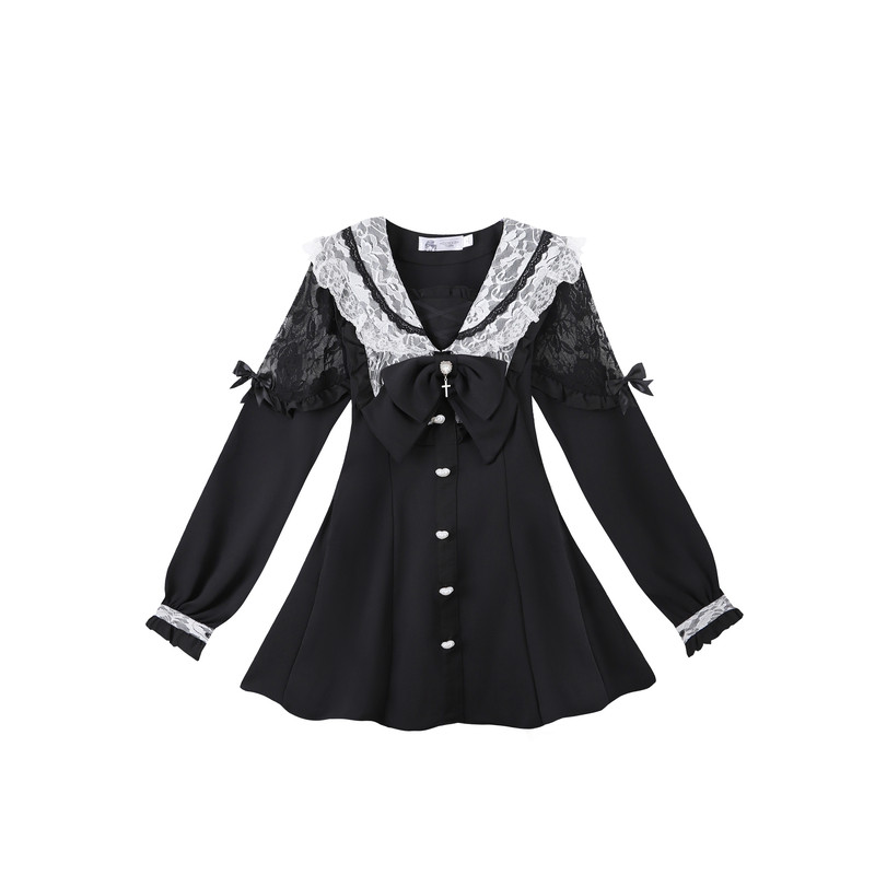 夜璃【二团】蕾水手领长收腰量产型服大码蕾服氛围元气国牌