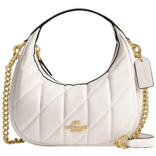 【情人节礼物】COACH/蔻驰女士新款月牙包圆环链条单肩斜挎包