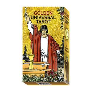 【现货】进口正版 烫金普及韦特卡牌 Golden Universal Tarot