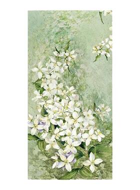 diy数字油画手绘填色油画客厅玄关竖版丙烯画风景花卉装饰画新款3