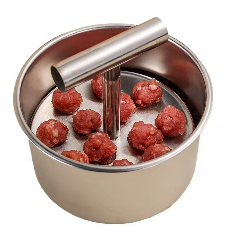 不锈钢丸子制作器家用厨房创意压丸器日常肉丸子鱼丸手压式肉丸器