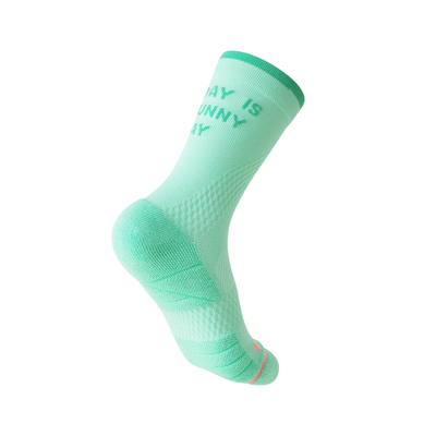 Sport's House运动之家女士中筒透气速干骑行袜毛巾底专业运动袜