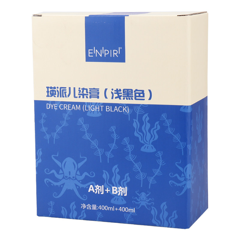 瑛派儿深海章鱼原生态养护黑发霜清水不沾头皮黑油染发膏染发剂
