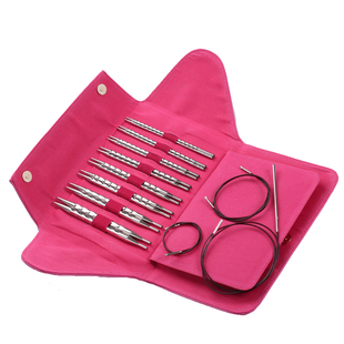 潮钩牌可拆卸环形方针棒针金属棒针编织毛衣针毛线针手工全套装