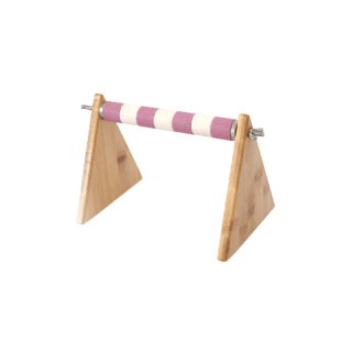 手养玄凤鹦鹉专用站架桌面站架磨爪棒训练鸟互动站台楠竹实木站棍