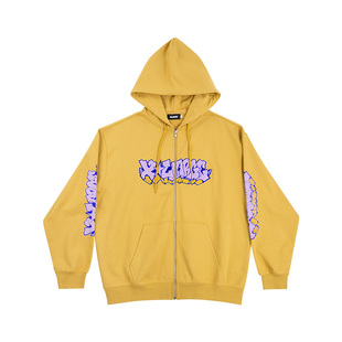 XLARGE刺绣连帽卫衣外套2025新款秋冬款宽松休闲百搭开衫男女同款