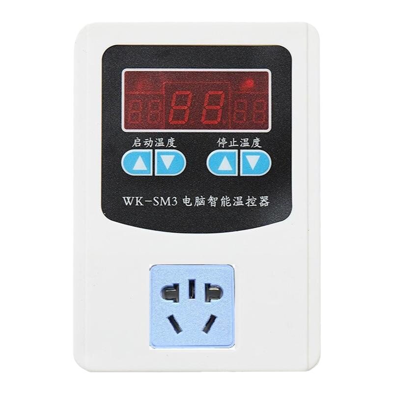 诚枫温控器数显开关智能可调温度控制全自动爬虫220v锅炉温控插座