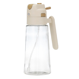 厨房喷油瓶大容量不挂油二合一玻璃喷雾油壶一体家用喷倒两用食用