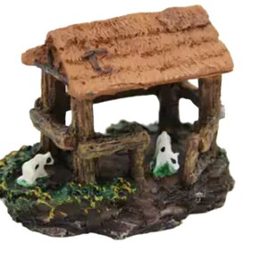 鱼缸水族箱造景水草套餐设计鱼缸装饰品水族箱装饰品60cm亭子树脂