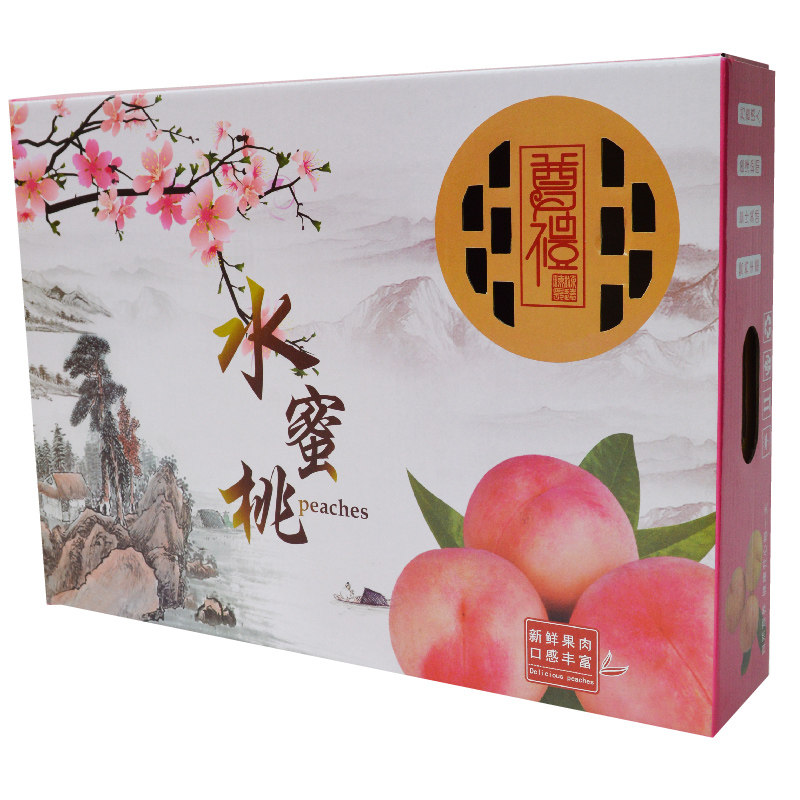 水蜜桃礼盒12个装小桃专用礼品盒