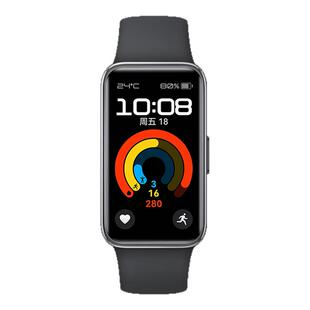 适用于华为手环10/9/8表带擎云HA580同款纯色液态硅胶腕带智能运动个性透气nfc钢化膜保护壳通用替换配件