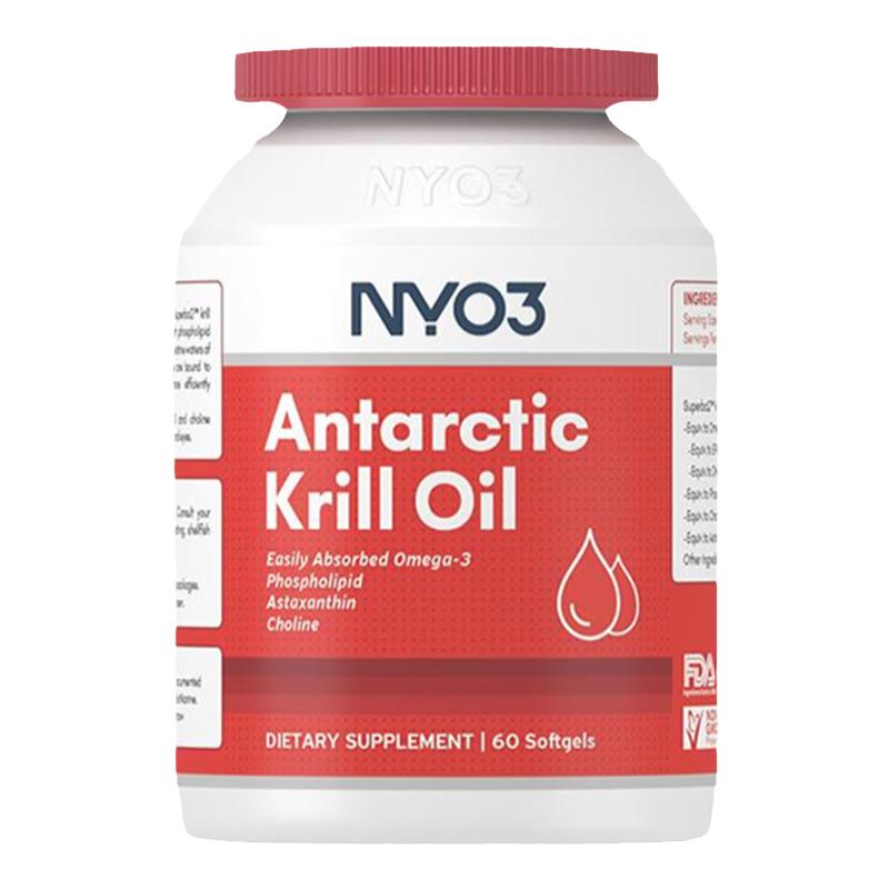 NYO3挪威纯南极磷虾油软胶囊60粒鱼油升级omega3中老年虾青素epa